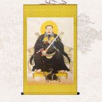 Hot Sales ใหม่ Zhenwu รูปปั้นจักรพรรดิพระเจ้าแขวนภาพวาด Taoist Xuantian God Portrait ภาพวาดทางเข้าบ้านในเมืองห้องนั่งเล่นการวาดภาพแบบสโคปลิงพระทิเบตเนปาล