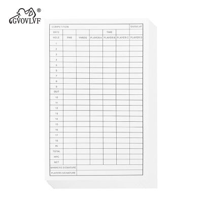 20pcs Golf Scorecard Score Sheet Tracking Record Stat Card Double Sided Printed Golf Shot and Stat Tracking Scorecards Golf Game Towels