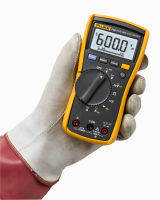 Fluke 115C มัลติมิเตอร์แบบดิจิทัล CAT III 600V ระดับความปลอดภัย,มิเตอร์ที่วัดrms จริง Ac/dc ปัจจุบันถึง600V 10A 6000 Backlit,วัดความต้านทาน,ความต่อเนื่อง,ความถี่,ความจุ,ซองหนังและซิลิโคนชุดทดสอบสารตะกั่ว