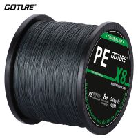 Goture Braided Fishing Line 500m 8 Strands Super Strong PE Line Multifilament 16lb 20lb 50lb 80lb Braid for Fishing Cord