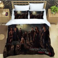 【hot】❉﹍✜ Lisa or LJane Smith Terror TV Duvet Set Printed Textile King Size Adult Bed Three Piece