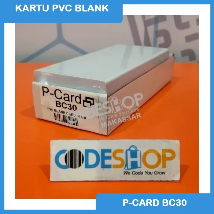 Kartu Pvc Blank Card P Card Bc Bc Mil Id Card Polos Isi Pcs Lazada Indonesia