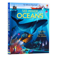 Explore ocean English original Usborne see inside oceans look inside a series of books, childrens Encyclopedia, popular science books, environmental awareness cultivation English books