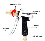đầu xịt rửa chuyên nghiệp tăng áp lực nước gấp 3 lần