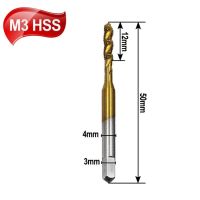 High Speed Steel HSS Screw Thread Metric Spiral Hand Plug Tap Kit Hand Tool Titanium Screw Tap Screw Drill Bits M3 M4 M5 M6 M8 Drills Drivers