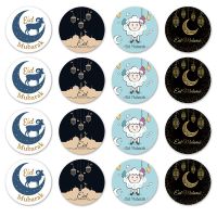 【YF】 60/120pcs Eid Mubarak Stickers Paper Label Sticker Muslim Al-fitr Decoration Supplie