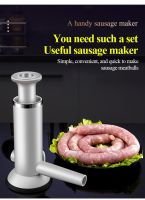 Manual Homemade Sausage Tools Stuffer Meat Filling Tool Practical Sausage Funnel Nozzle For Sausage Making Enema Tube