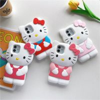 [Chaoke digital branch] Sanrio Hello Kitty 3D โทรศัพท์สามมิติเคสสำหรับไอโฟน14 13 12 11 Pro Max Mini XR XS สูงสุด8X7 SE 2020ฝาหลัง