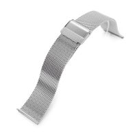 Quick Release Watch Strap Classic Fine Mesh Watch Band 18mm 19mm 20mm 22mm Full Size 12-24mm Width Stainless Steel Wristband Cable Management