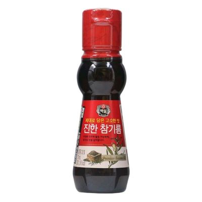 ขนมอร่อย เคี้ยวเพลิน🔹 (x1) น้ำมันงาเกาหลี CJ Sesame Oil 110ml🔹
