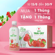 Bibabibo sữa Dâu, sữa hoa quả, sữa trái cây, sữa thực vật, tốt cho da