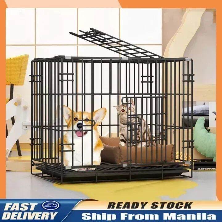Indoor And Outdoor Cat And Dog Rabbit Pet Cage Large Dog Double Door