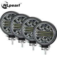 NLpearl แถบไฟทำงาน LED 102W 4นิ้ว,ไฟตัดหมอกสำหรับรถบรรทุก SUV 4WD 4X4เรือ ATV รถจีปรถแทรกเตอร์