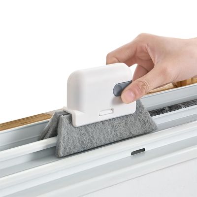 【LZ】 2 in 1 Window Cleaning Brush Window Groove Cleaning Tool Sliding Door Track Cleaner Removable Multifunctional Cleaning Cloth