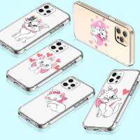 เคสโทรศัพท์ หรับ iPhone 13 14 G9 Moto 12 G8 Play Mini SE Power Max Plus Pro อ่อนนุ่ม โปร่งใส ปก T-101 Marie Cat