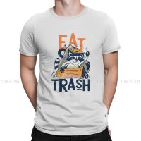 Racoon Loves Trash ManS Tshirt Racoon Animals O Neck Short Sleeve 100% Cotton T Shirt Funny High Quality Birthday Gifts