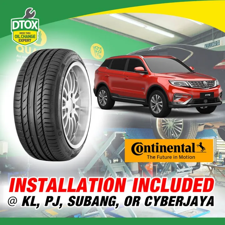 CONTINENTAL TYRE 225/55R19 UC6 for Proton X70 (with installation)