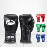 【LZ】✔✳  Luvas de Boxe Profissionais para Homens e Mulheres Adulto Combate Livre Muay Thai Equipamento de Treinamento MMA Alta Qualidade