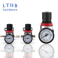 AR2000 Pneumatic Air Pressure Regulating Valve G1/4 Air Compressor Relief Control with Fittings Source Treatment Unit Valve