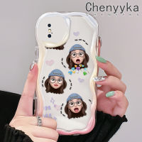 เคส Chenyyka สำหรับ iPhone X Xs Xr Xs Max เคสยอดนิยมลายอิโมติคอนเด็กผู้หญิงสีสันสดใสขอบเนื้อครีมเคสนิ่มเคสโทรศัพท์โปร่งใสกันกระแทกเคสใสซิลิโคน