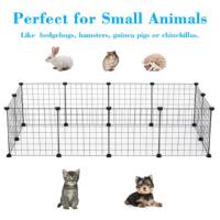 12PCS Pet Cage Multifunctional DIY Dog Fence Strong Load Bearing Metal Cage For Small Medium Dog Cat DIY Easy Install Dog Bed