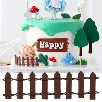 【hot】 10Pcs/Bag Dessert Colorful Fence Anti-crack Looking Decoration ！