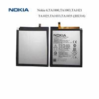 แบตเตอรี่ แท้ Nokia 6 TA-1000 TA-1003 HE316 3000mAh ประกัน 3 เดือน