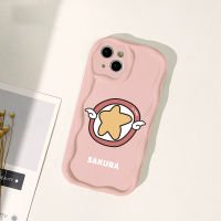 เคส iPhone 7 TPU ป้องกันโทรศัพท์ตกฝาหลังสำหรับ iPhone 14 13 12 11 Pro Max iPhone XS XR Max 8 6S Plus iPhone 14 Plus ขอบคลื่นการ์ตูนดาว