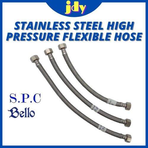 Stainless Steel 304 Braided High Pressure Flexible Hose 12"60" (30cm