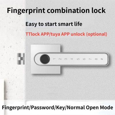 Tuya แอปประตูล็อคอัจฉริยะล็อคลายนิ้วมืออัจฉริยะ,ควบคุมแอปพลิเคชั่นรหัสผ่านโดยใช้ลายนิ้วมือชีวมาตรล็อคมือจับที่ทางเข้าไร้กุญแจแอป