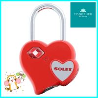 กุญแจสปริง SOLEX TSA KH 30 MM สีแดงPADLOCK SOLEX TSA KH 30MM RED **ลดราคาจัดหนัก **