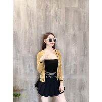 Super Beautiful Ribbed T-Shirt Jacket Autumn Winter hot 2022