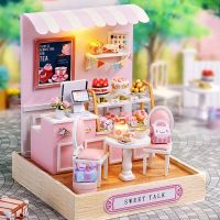 【hot】▽  CUTEBEE Miniature Dollhouse with Dust Cover  for Children Birthday