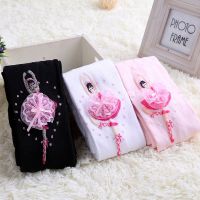 【cw】 autumn baby child Bow ballet pantyhose princess girls grid cutout warmer dance kids infant knitted tights !