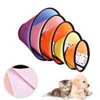 derZ441 ยอดฮิต - / Anti Lick Anti Bite Dog Recovery Cone Collar Cats Dogs Wound Healing Elizabethan Collar สุ่มสีสุนัขสุขภาพวงกลมทางการแพทย์