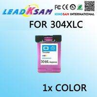 1x ตลับผงหมึกสีใช้ได้กับ Hp304 304xl 304 Deskjet 3720 3721 3723 3724 3730 3732 3752 3755เครื่องพิมพ์3758