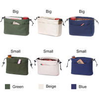 【cw】Canvas Purse Organizer Bag Organizer Insert with Compartments Makeup Travel Storage Handbag Best Sale-WT