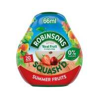 New Normal ? (x 1) Robinsons Real Fruit Squash’d Summer Fruits 66ml โรบินสันส์เรียลฟรุตสควอชรสซัมเมอร์ฟรุ๊ต 66มิลลิลิตร  (Rebranded to mini)