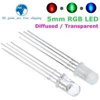 【CW】 10pcs 5mm Common Cathode / Anode Tri-Color Emitting Diodes f5 Diffused Transparent for arduino