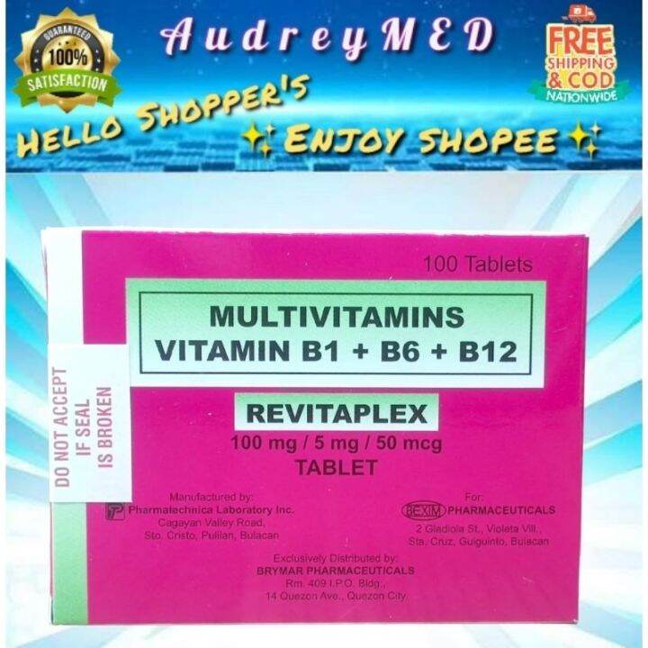 YNGNbxtr REVITAPLEX / ZERRU B-PLEX (VITAMIN B-Complex) 100 TABLET ...