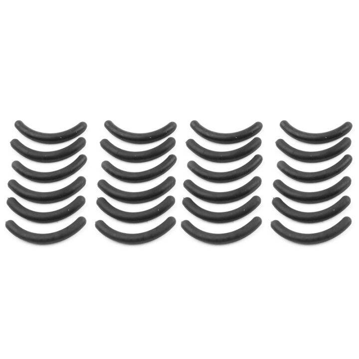 24 Pcs Black Rubber Makeup Tool Eyelash Curler Replacement Pads for