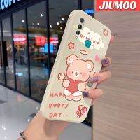 เคส JIUMOO สำหรับ Vivo Z1 Pro เคส Z5x ลายการ์ตูนรูปหมีนางฟ้าเคสขอบซิลิโคนของเหลวแบบนิ่มดั้งเดิมเคสคลุมทั้งหมดตัวปกป้องกล้องถ่ายรูปเลนส์เคสฝาหลังกรอบเคสนิ่ม