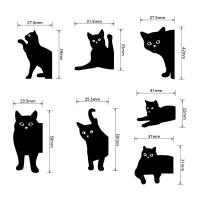 6/7pcs Black Cat Bookmark for Books Cute Cartoon Magnetic Page Clips Book Marker Unique Reading Gift for Reading Lover