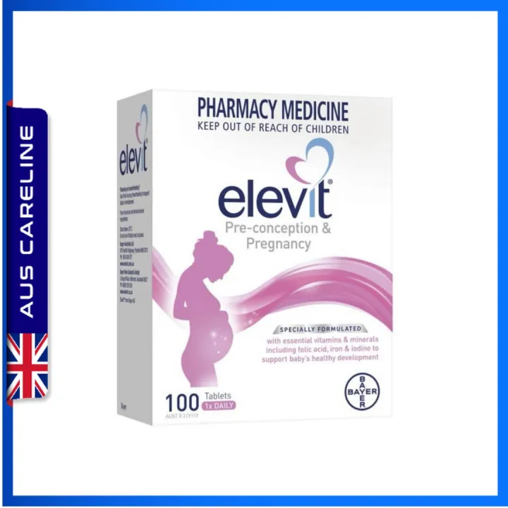 Elevit Pregnancy Multivitamin 100 Tablets Lazada