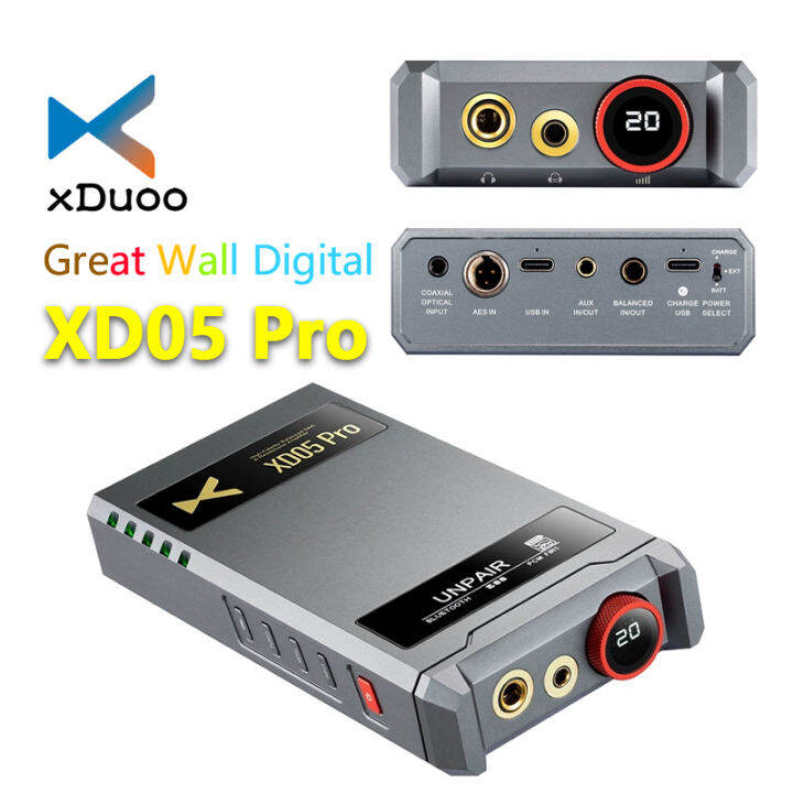 XDUOO XD05 Pro Portable Full Balanced ES9039SPRO DAC Headphone ...