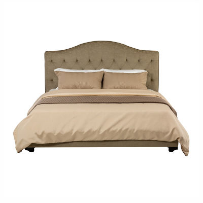 modernform เตียงนอน รุ่น BRIENNE ขนาด 6 ฟุต หุ้มผ้าสี SANDSHEL