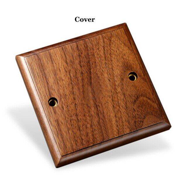 Retro 86 Type Wall Lamp Switch Switch Concealed Gang Solid Black 2 Way Wood Toggle 14 Lazada