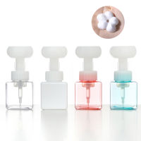 Square Flower Foam Soap Dispenser Refillable Hand Soap Bottle Bathroom Kitchen Lotion Mousse Blister Pump Bottle 250ml