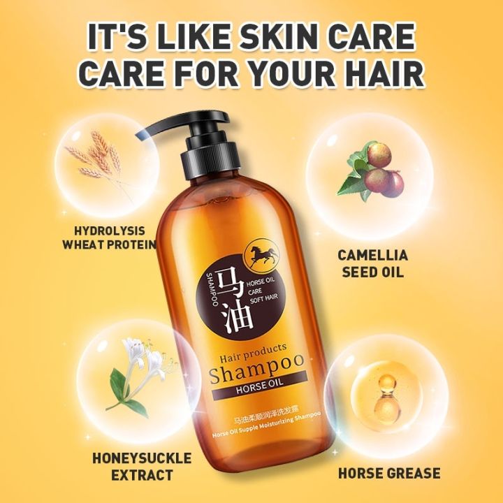 Shampoo ng kabayo and conditioner Hair Grower anti dandruff Oil control ...