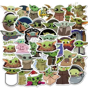 CLEARANCE IMPERFECT Baby Yoda With Dodger Dog Sticker -  New